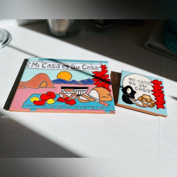 Mag Mor Studios Christine Fitzgerald Mi casa es su casa hot plates - Picture 4 of 12